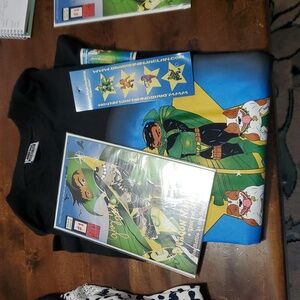 NWT - Signed Dragon Ninja Clan #1 Comic & Graphic T-Shirt. Black Size 2X Tall.